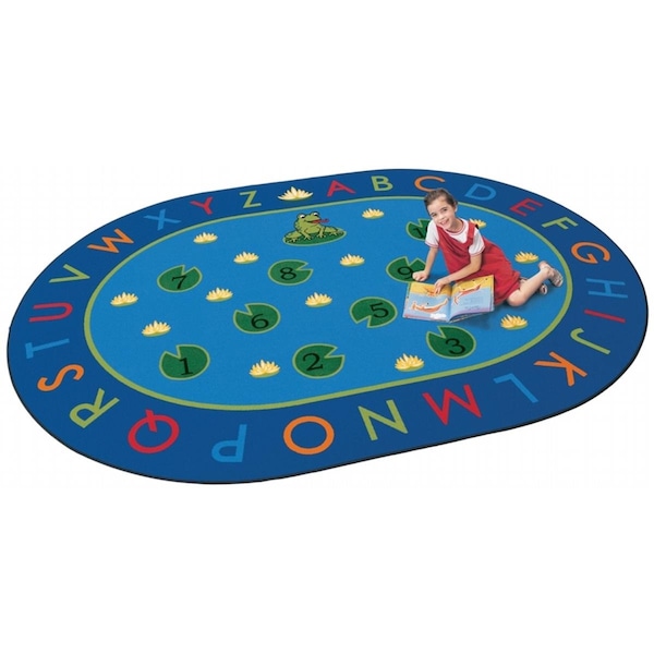 Carpets For Kids 2495 Hip Hop to the Top 6.75 ft. x 9.42 ft. Oval Carpet 2495 - main